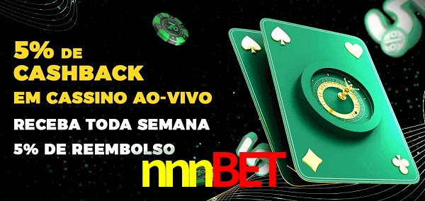 Promoções do cassino ao Vivo nnnbet